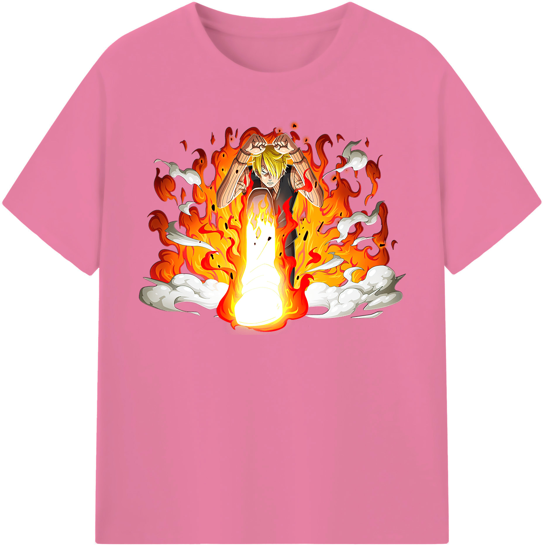 ワンピース サンジ ONE PIECE Sanji 綿100％半袖Tシャツ（フロントプリント）